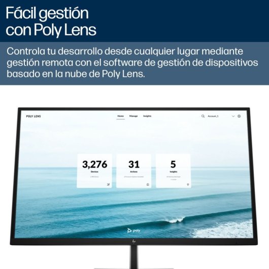 Barra de vídeo Poly Studio V52 4K Ultra HD Zoom digital 5x Wifi Blanco