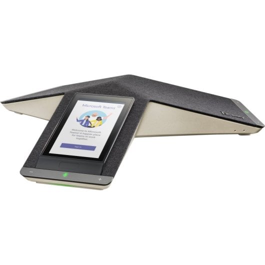 Téléphone de conférence IP Poly Trio C60, écran tactile 5 pouces, Wi-Fi, Bluetooth, PoE, noir
