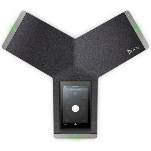 Téléphone de conférence IP Poly Trio C60, écran tactile 5 pouces, Wi-Fi, Bluetooth, PoE, noir