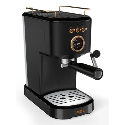 Macchina da caffè semiautomatica Princess 249417 da 1,2 l, 20 bar, con vaporizzatore e compatibile con Nespresso