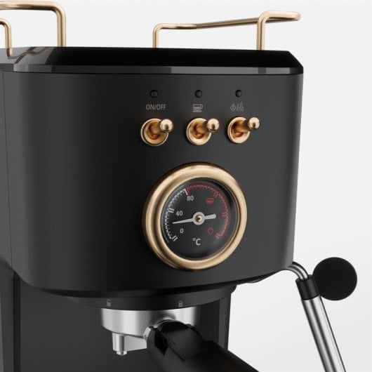 Macchina da caffè semiautomatica Princess 249417 da 1,2 l, 20 bar, con vaporizzatore e compatibile con Nespresso
