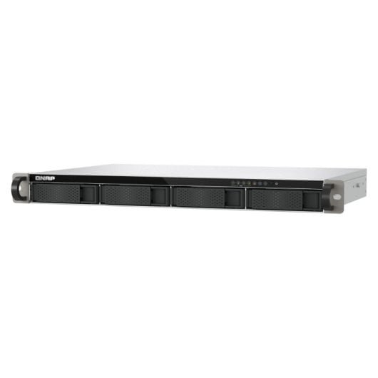 NAS rack 1U QNAP 4 bahías 4GB RAM ARM Cortex-A55 2.5GbE Turbo System TS-433eU