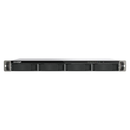 NAS rack 1U QNAP 4 bahías 4GB RAM ARM Cortex-A55 2.5GbE Turbo System TS-433eU
