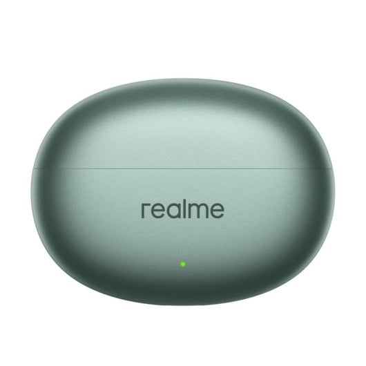 Auriculares sem fios Realme Bluetooth 5.3 com cancelamento de ruído ativo e 6 microfones Verde Floresta