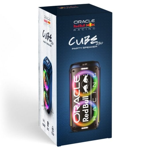 Enceintes Bluetooth portables Red Bull Racing 160 W TWS LED avec poignée extensible