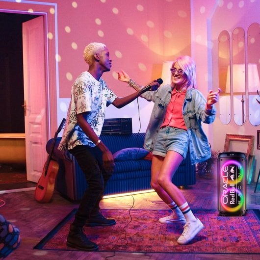 Enceintes Bluetooth portables Red Bull Racing 160 W TWS LED avec poignée extensible