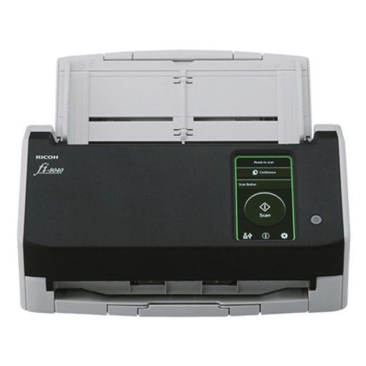 Escáner Ricoh fi-8040 Dual CIS 600x600 DPI ADF USB/Ethernet Pantalla Táctil