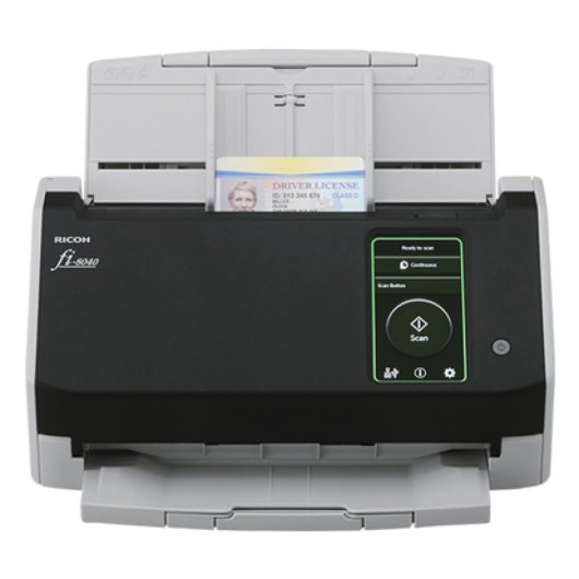 Escáner Ricoh fi-8040 Dual CIS 600x600 DPI ADF USB/Ethernet Pantalla Táctil