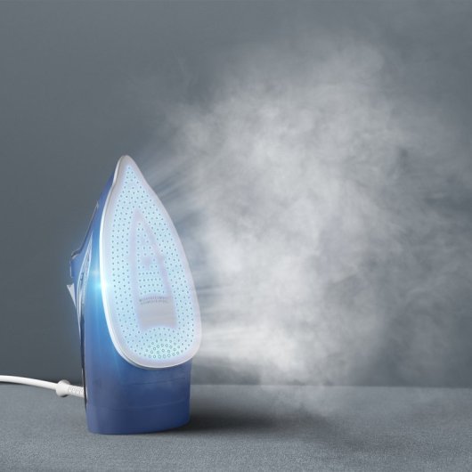 Plancha a vapor Rowenta suela acero inoxidable 2400W vapor continuo 40g/min azul