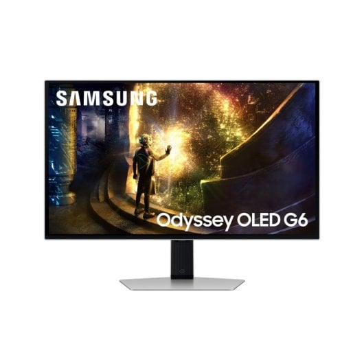 Monitor Samsung 27? QHD 240Hz OLED FreeSync G-SYNC Smart TV Plata