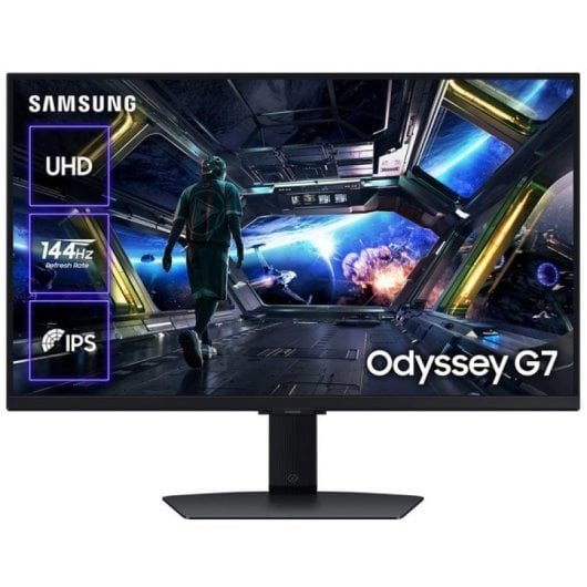 Moniteur Samsung 32″ 4K UHD 144 Hz IPS HDR10+ Smart TV Haut-parleurs Gaming Hub