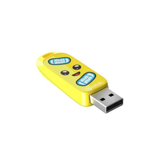 Clé USB 3.2 Gen 1 SanDisk 128 Go, jaune, sans capuchon, 130 Mo/s