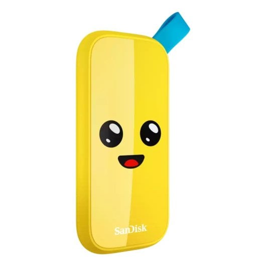 Sandisk SSD da 1 TB 800 MB/s USB 3.2 Gen2 SDSSDE30-1T00-G25F Giallo + cavo USB C-A