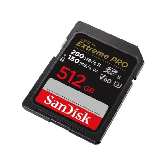Tarjeta SD SanDisk SDSDXEP-512G-GN4IN 512GB SDXC UHS-II 280MB/s V60 Negra
