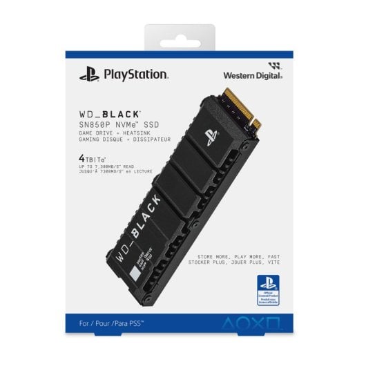SanDisk 1TB SSD M.2 7300 MB/s SN850P PCIe 4.0 + Festplatte Kompatibel PS5/PC