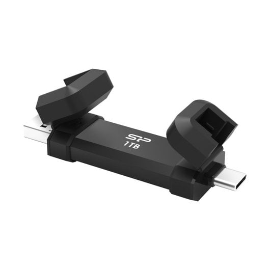Disco Externo Silicon Power DS72 1TB USB 3.2 Gen2 1050MB/s Aluminium Type-A/C Negro