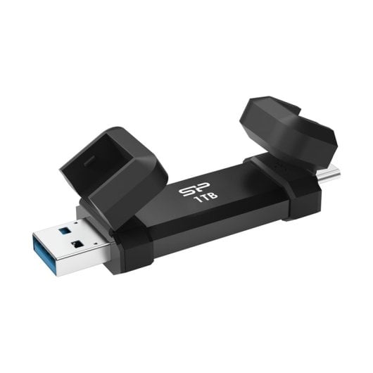 Disco Externo Silicon Power DS72 1TB USB 3.2 Gen2 1050MB/s Aluminium Type-A/C Negro