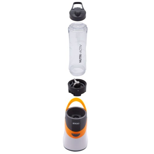 Batidora SOGO Nutri-Activ 350W Acero Inoxidable Vaso 0,6L Antideslizante BPA Free