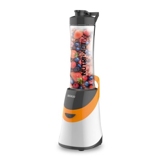 Batidora SOGO Nutri-Activ 350W Acero Inoxidable Vaso 0,6L Antideslizante BPA Free