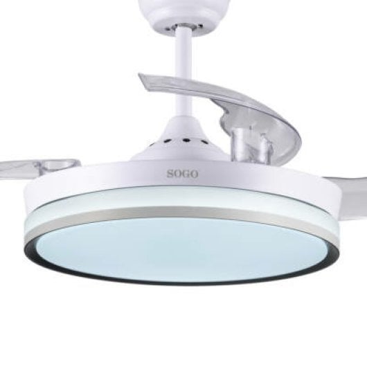 Sogo DC 106 cm LED-Deckenventilator mit 6 Geschwindigkeitsstufen und leisem Timer