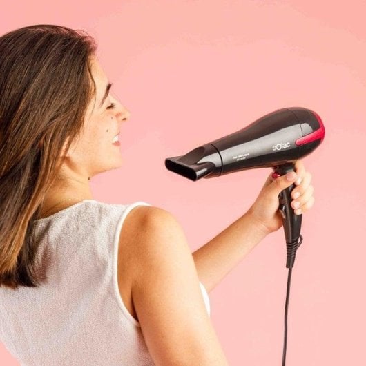 Phon Professionale Solac Ultra Leggero 2200W 3 Temperature 2 Velocità Nero/Viola