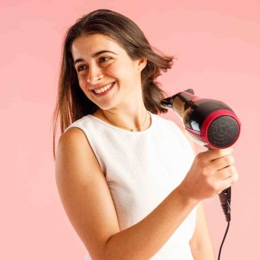 Secador de Cabelo Solac Ultra Leve 340g 2200W 2 Velocidades 3 Temperaturas Preto/Violeta