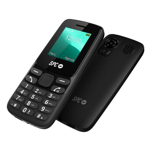 SPC TALK 2 GO Schwarzes Mobiltelefon, Dual-SIM, USB-C, 1000 mAh, Bluetooth, FM