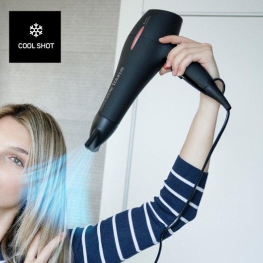 Professioneller Föhn Taurus Fashion 2300 Pro 2200W 3 Temperaturstufen 2 Geschwindigkeiten Schwarz