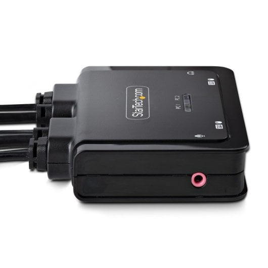 Switch KVM Startech USB-C/USB-A DisplayPort 4K 60Hz 2 Puertos Cables Integrados
