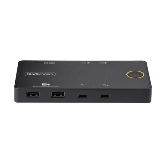StarTech.com Switch KVM USB-C compacto de 2 portas 4K 60Hz PD 100W