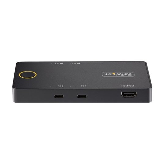 StarTech.com Switch KVM USB-C compacto de 2 portas 4K 60Hz PD 100W
