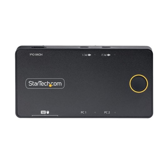 StarTech.com Switch KVM USB-C compacto de 2 portas 4K 60Hz PD 100W
