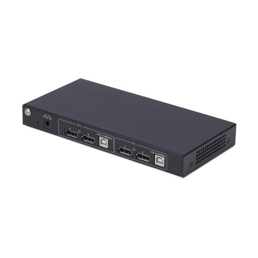StarTech.com DisplayPort 4K 60Hz KVM Switch 2 Portas 4 USB Console Áudio Aço