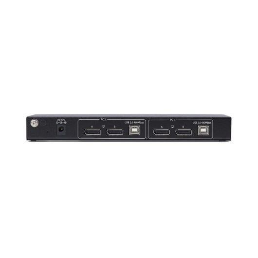 StarTech.com DisplayPort 4K 60Hz KVM Switch 2 Portas 4 USB Console Áudio Aço