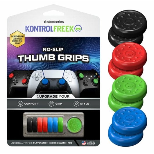 Protection de joystick en caoutchouc multicolore Steelseries compatible avec PlayStation Xbox