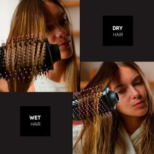 Spazzola Modellante Taurus Air Wave Ionic 1200W Ceramica Ionica 3 Temperature Nero