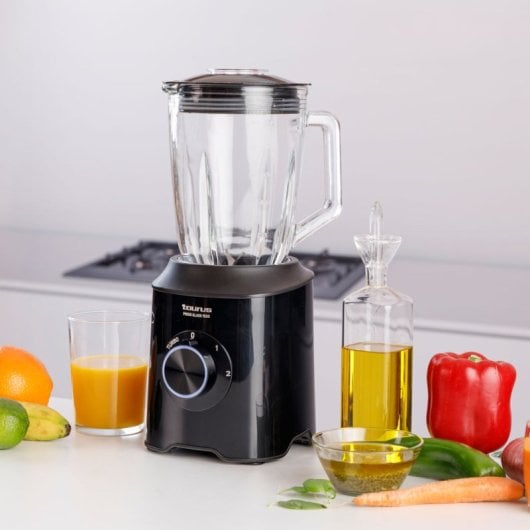 Frullatore turbo in vetro Taurus Prior Glass 1500 da 1500 W e 1,5 l con lame in acciaio inossidabile