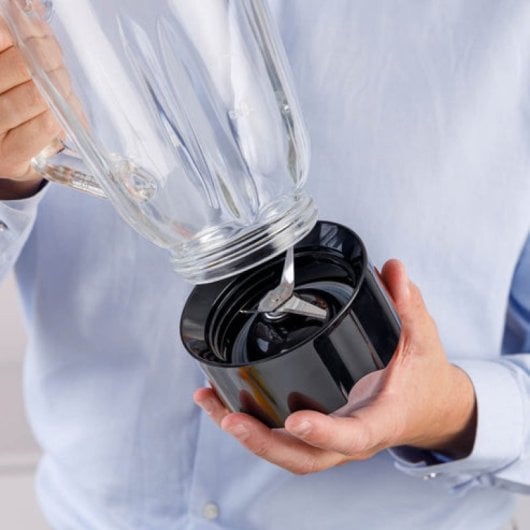 Frullatore turbo in vetro Taurus Prior Glass 1500 da 1500 W e 1,5 l con lame in acciaio inossidabile