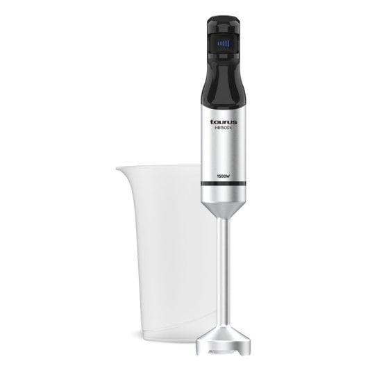 Liquidificador manual Taurus HB1500XE 1500W com lâminas em aço inoxidável, triturador de gelo, ajuste contínuo