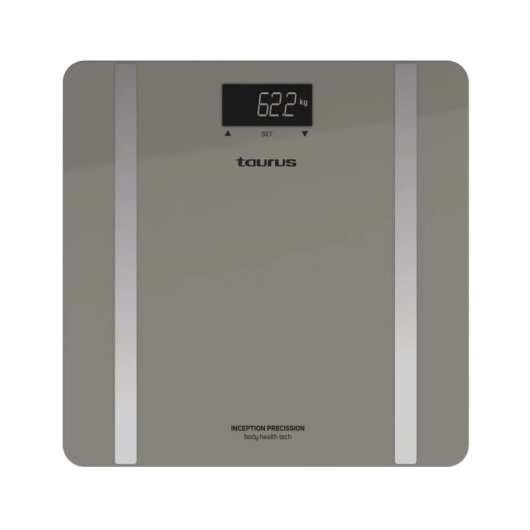 Báscula inteligente Taurus Inception Precission LCD 180kg cristal templado 10 usuarios