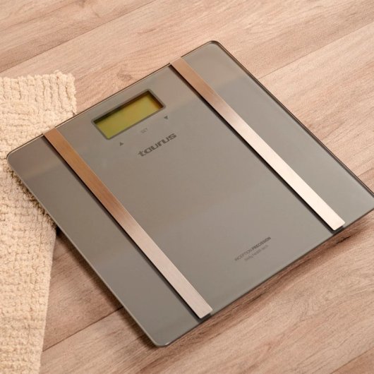 Báscula inteligente Taurus Inception Precission LCD 180kg cristal templado 10 usuarios
