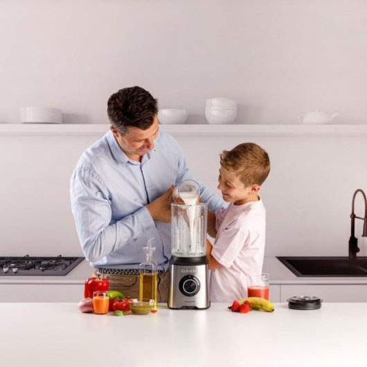 Mixeur en verre Taurus Prior Advance 1800 W 2 L avec broyeur à glace turbo en acier inoxydable