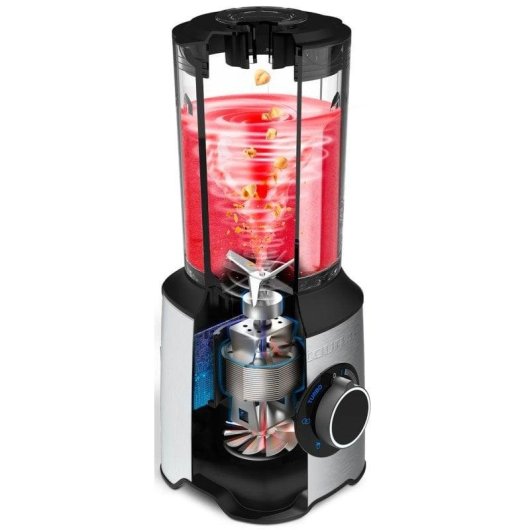Mixeur en verre Taurus Prior Advance 1800 W 2 L avec broyeur à glace turbo en acier inoxydable
