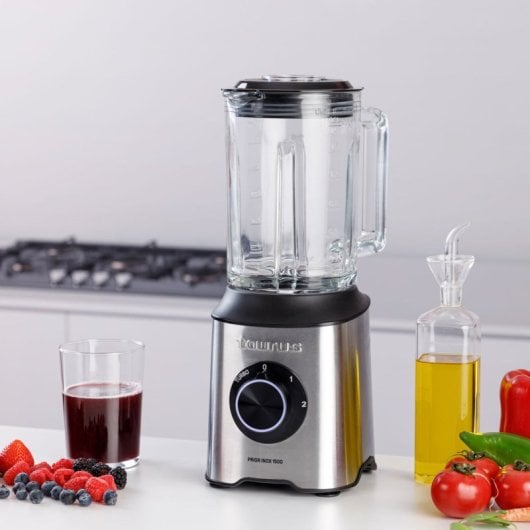 Batidora de vaso Taurus Prior Inox 1500 1500W Jarra Cristal 2L Cuchillas Acero Inoxidable