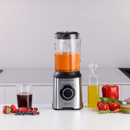 Batidora de vaso Taurus Prior Inox 1500 1500W Jarra Cristal 2L Cuchillas Acero Inoxidable