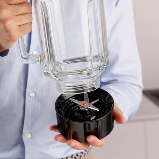 Batidora de vaso Taurus Prior Inox 1500 1500W Jarra Cristal 2L Cuchillas Acero Inoxidable