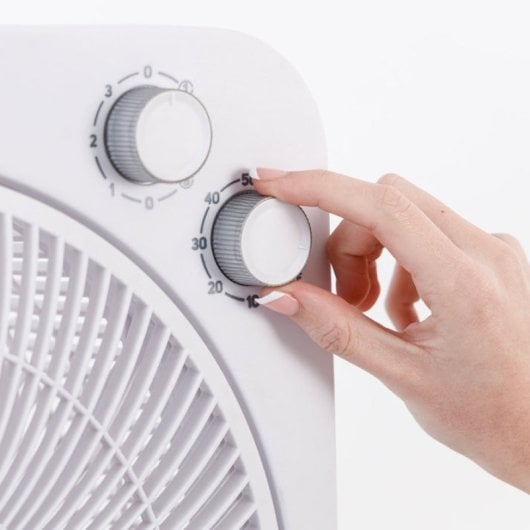 Ventilatore Taurus Tropicano 3V 35W a 5 pale bianco con timer di oscillazione automatica