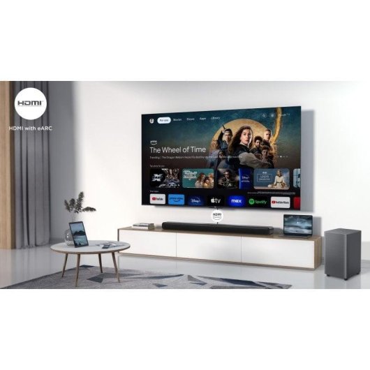 Soundbar TCL S55H 2.1 110W Bluetooth HDMI ARC Kabelloser Subwoofer Dolby Atmos