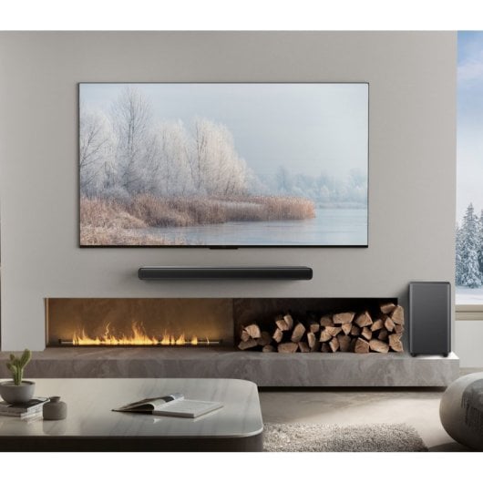 Barra de sonido TCL S55H Bluetooth HDMI ARC 220W Dolby Atmos subwoofer inalámbrico