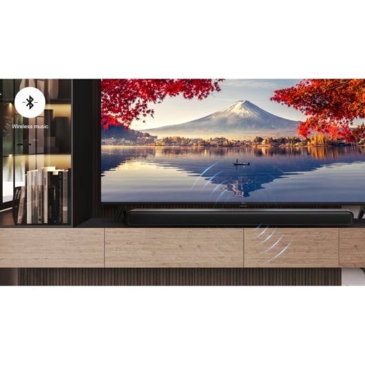 Barra de sonido TCL S55H Bluetooth HDMI ARC 220W Dolby Atmos subwoofer inalámbrico